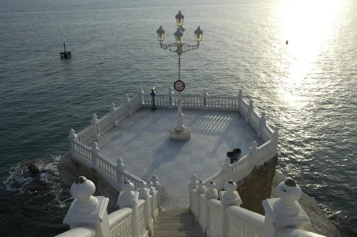 Framed Print : Benidorm Viewing Platform Print, Costa Blanca Spain