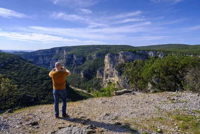 Framed Print : Viewpoints on the River Bends Print, Ardeche Gorge, France Framed Print : Viewpoints on the River Bends Print, Ardeche Gorge, France