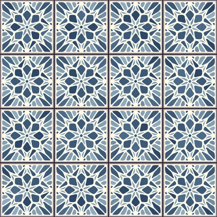 Framed Print : Vintage Ceramic Tiles Print Design