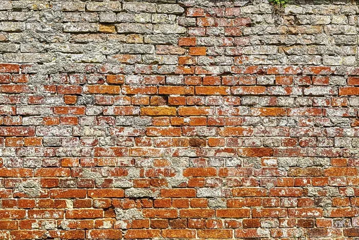 Framed Print : Vintage Red Brick Wall Pattern Print