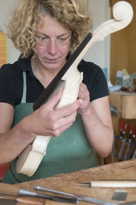 Framed Print : Violin Making: Attaching the Neck Print Framed Print : Violin Making: Attaching the Neck Print