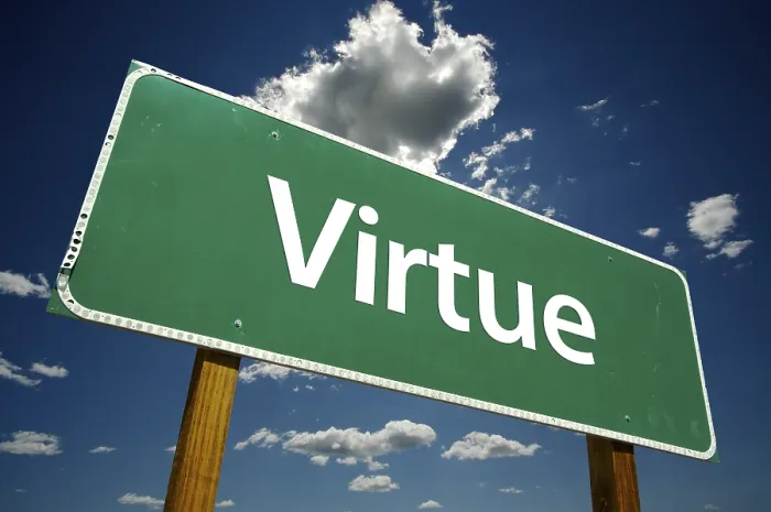 Framed Print : Virtue Road Sign with Dramatic Clouds Print Framed Print : Virtue Road Sign with Dramatic Clouds Print