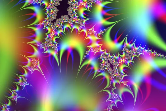 Framed Print : Psychedelic Fractal Art Print Framed Print : Psychedelic Fractal Art Print