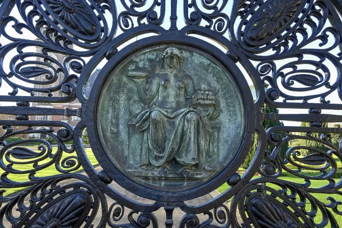 Framed Print : Detail of the Vredespaleis Gate, The Hague Print Framed Print : Detail of the Vredespaleis Gate, The Hague Print