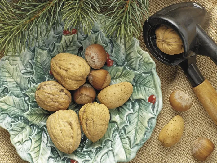 Framed Print : Walnuts, Almonds, Hazelnuts and Nutcracker Print Framed Print : Walnuts, Almonds, Hazelnuts and Nutcracker Print