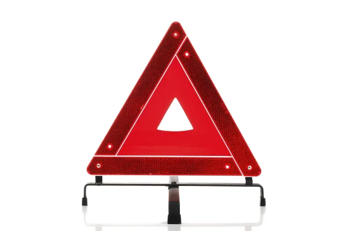 Framed Print : Warning Triangle Print Framed Print : Warning Triangle Print