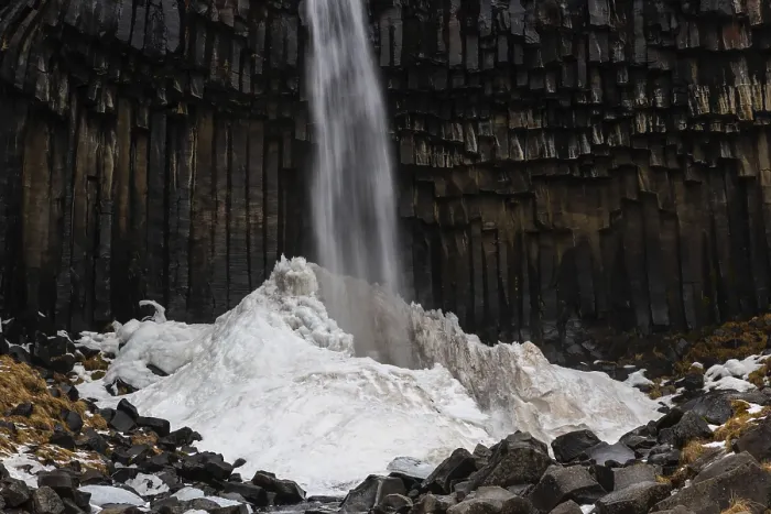 Framed Print : Svartifoss Waterfall Print, Iceland Framed Print : Svartifoss Waterfall Print, Iceland