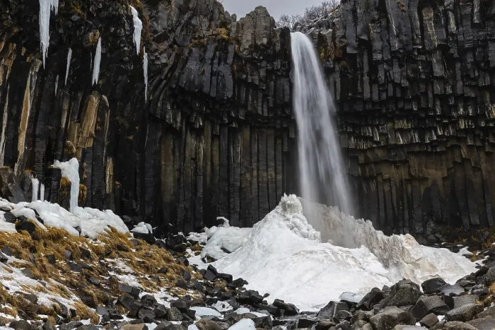 Framed Print : Svartifoss Waterfall Print, Iceland