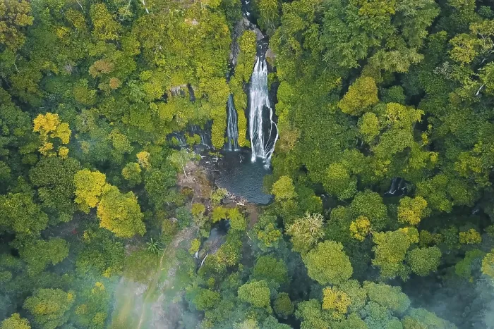 Framed Print : View from Above: Waterfall Print Framed Print : View from Above: Waterfall Print