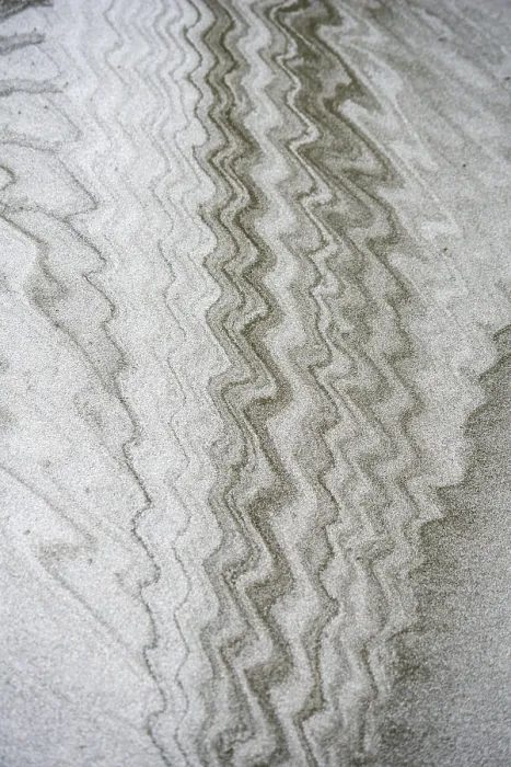 Framed Print : Wave Pattern in Sand Print, New Zealand Framed Print : Wave Pattern in Sand Print, New Zealand