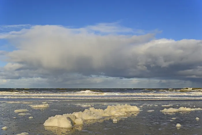 Framed Print : North Sea Waves Print, Norderney, Germany Framed Print : North Sea Waves Print, Norderney, Germany