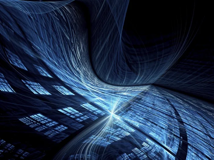 Framed Print : Wavy Tech Background Print - Abstract Computer-Generated Image Framed Print : Wavy Tech Background Print - Abstract Computer-Generated Image