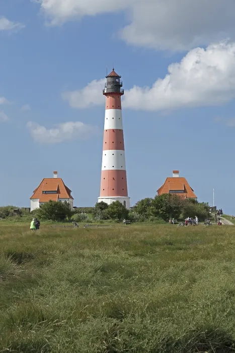 Framed Print : Westerhever Lighthouse Print, Germany Framed Print : Westerhever Lighthouse Print, Germany