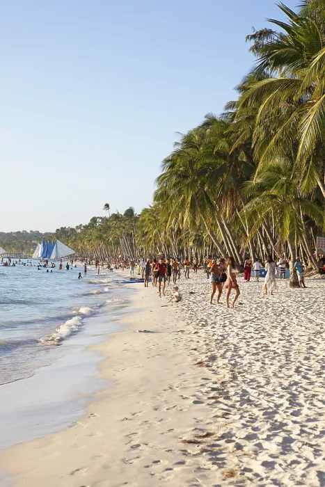 Framed Print : Boracay Island White Beach Evening Print Framed Print : Boracay Island White Beach Evening Print