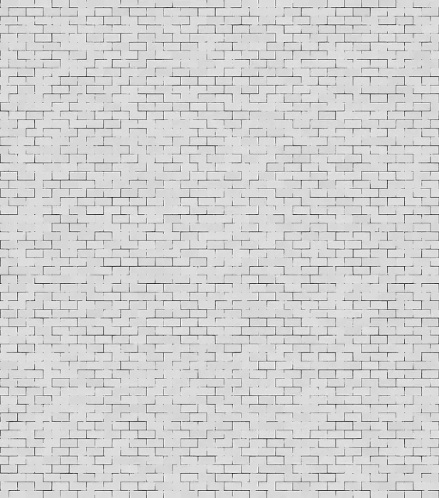 Framed Print : White Brick Wall Print - Minimalistic Texture