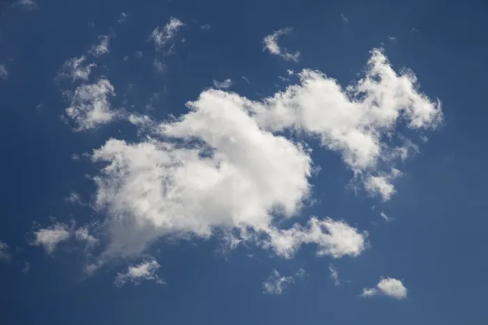 Framed Print : White Clouds Blue Sky Print, Baden-Wurttemberg, Germany