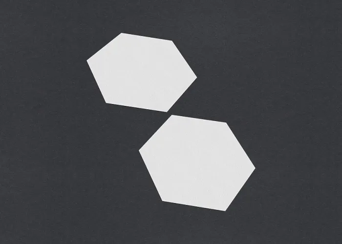Framed Print : Minimalistic Abstract Print: Hexagons on Gray Background Framed Print : Minimalistic Abstract Print: Hexagons on Gray Background