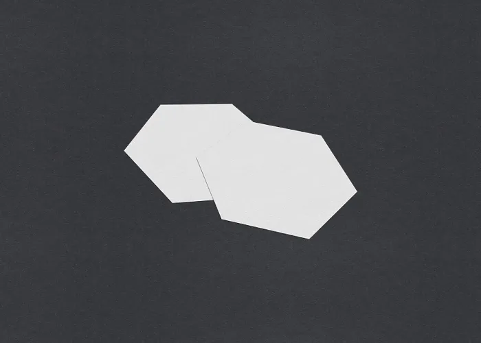 Framed Print : Minimalist Hexagon Print on Gray Background Framed Print : Minimalist Hexagon Print on Gray Background