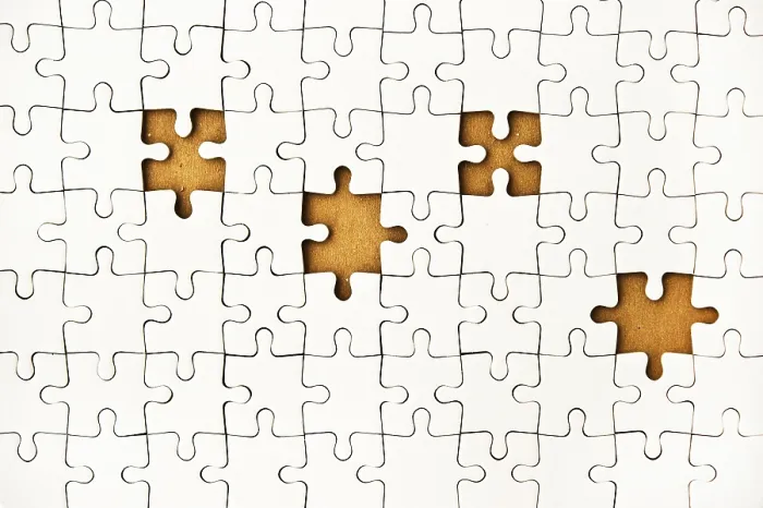 Framed Print : White Puzzle Print with Orange Underlayer Framed Print : White Puzzle Print with Orange Underlayer
