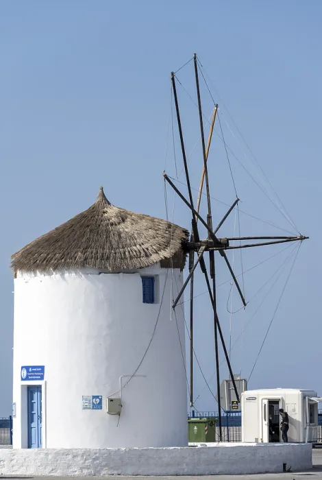 Framed Print : White Windmill Print, Paros Island, Greece Framed Print : White Windmill Print, Paros Island, Greece