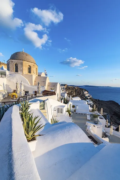 Framed Print : Whitewashed Architecture at Sunset Print, Oia, Santorini Framed Print : Whitewashed Architecture at Sunset Print, Oia, Santorini