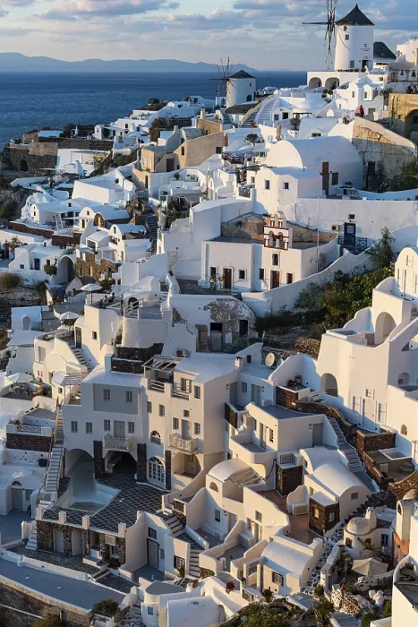 Framed Print : Whitewashed Architecture at Sunset, Oia, Santorini Print Framed Print : Whitewashed Architecture at Sunset, Oia, Santorini Print