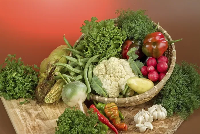 Framed Print : Wicker Basket and Vegetables Studio Print Framed Print : Wicker Basket and Vegetables Studio Print