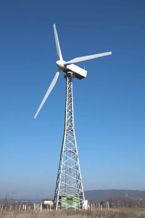 Framed Print : Wind Generators Print on Blue Sky Framed Print : Wind Generators Print on Blue Sky