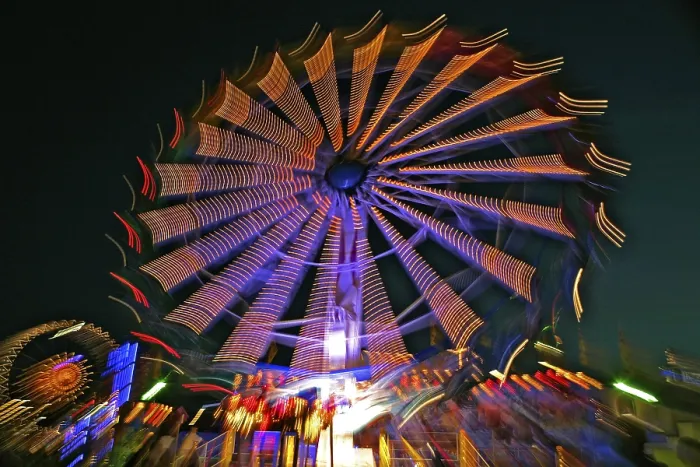Framed Print : Wind Wheel Carousel Print, Munich Germany Framed Print : Wind Wheel Carousel Print, Munich Germany