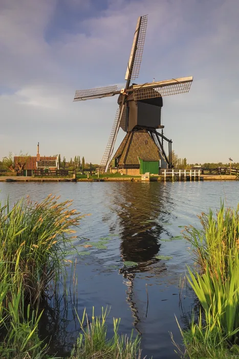 Framed Print : Kinderdijk Windmill Print, Netherlands Framed Print : Kinderdijk Windmill Print, Netherlands