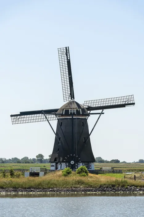 Framed Print : Windmill Print, Texel Netherlands Framed Print : Windmill Print, Texel Netherlands