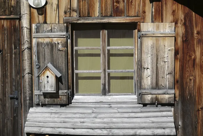 Framed Print : Alpine Hut Window Print Framed Print : Alpine Hut Window Print
