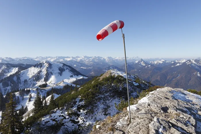 Framed Print : Windsock on Mt Wallberg Print, Upper Bavaria, Germany Framed Print : Windsock on Mt Wallberg Print, Upper Bavaria, Germany