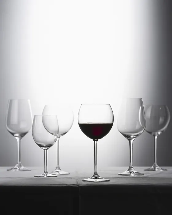 Framed Print : Six Wineglasses Print