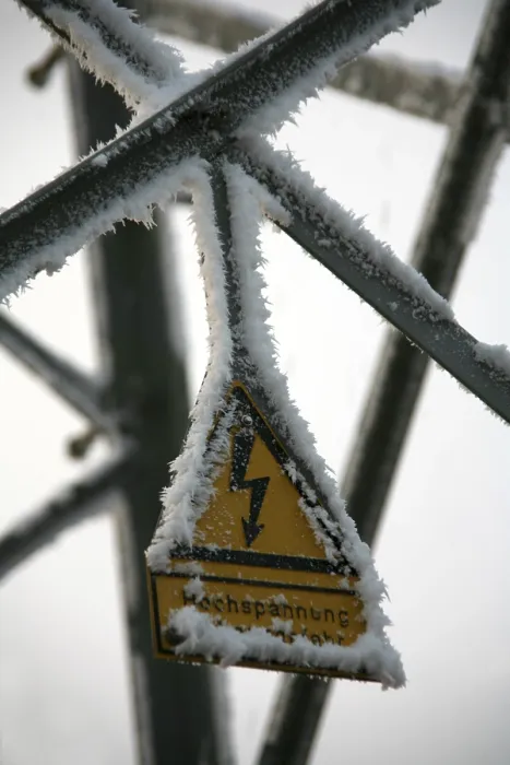 Framed Print : Winter high voltage Print Framed Print : Winter high voltage Print