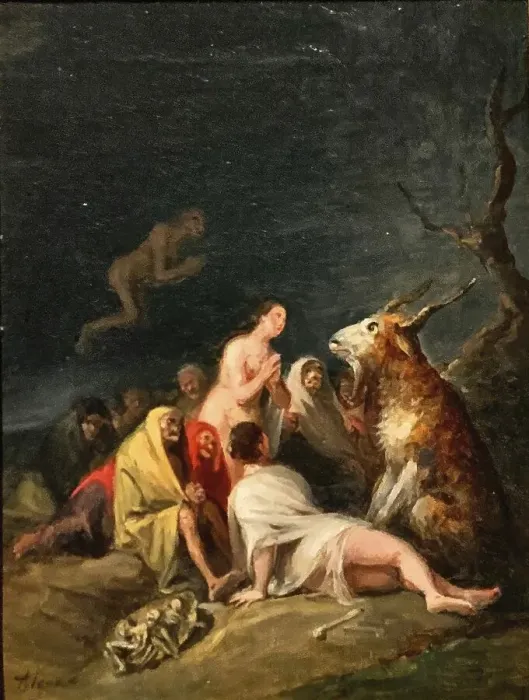 Framed Print : Witches Sabbath Print, Digitally Restored Framed Print : Witches Sabbath Print, Digitally Restored