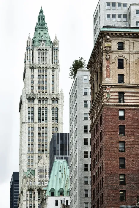 Framed Print : Woolworth Building Print, Historic Skyscraper in Manhattan Framed Print : Woolworth Building Print, Historic Skyscraper in Manhattan
