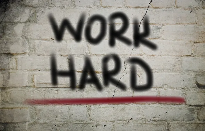 Framed Print : Work Hard Print - Motivational Concept Framed Print : Work Hard Print - Motivational Concept