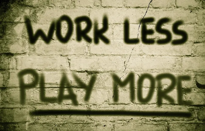 Framed Print : Work Less Play More Concept Print Framed Print : Work Less Play More Concept Print