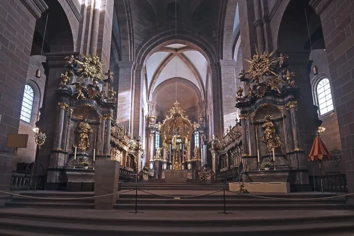 Framed Print : Worms, Germany - Print of St Peter's Cathedral Altar Framed Print : Worms, Germany - Print of St Peter's Cathedral Altar