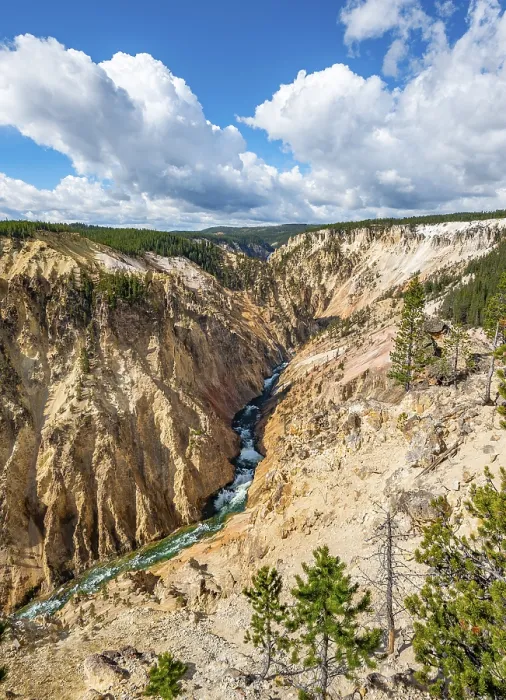 Framed Print : Yellowstone River Gorge Print - Grand View, Wyoming, USA Framed Print : Yellowstone River Gorge Print - Grand View, Wyoming, USA