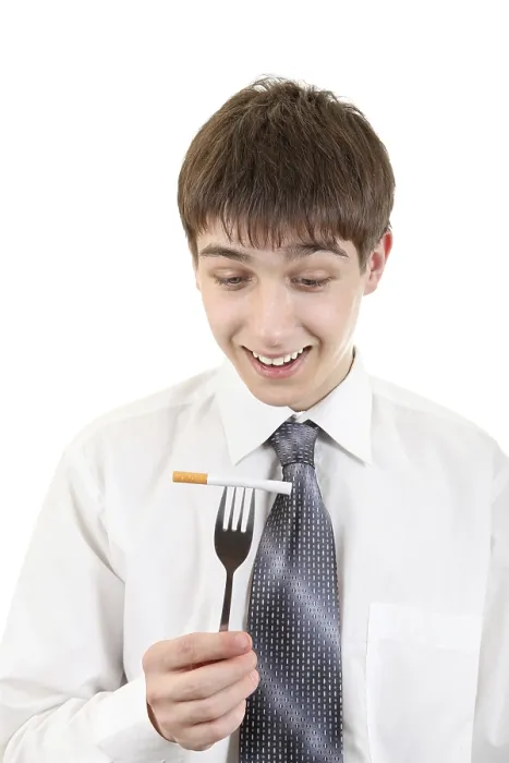 Framed Print : Young Man with Cigarette on the Fork Print Framed Print : Young Man with Cigarette on the Fork Print