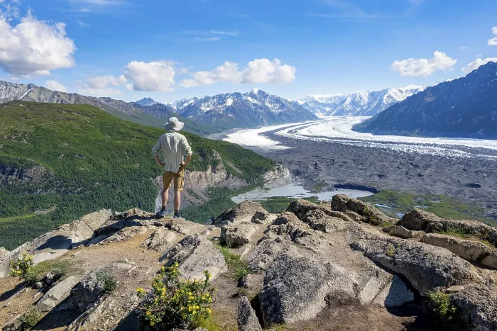 Framed Print : Young Man in Alaska's Chugach Mountains Print Framed Print : Young Man in Alaska's Chugach Mountains Print