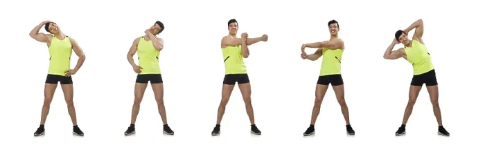 Framed Print : Young Man Exercising Print on White Framed Print : Young Man Exercising Print on White