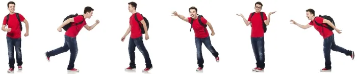 Framed Print : Young Student with Backpack Print Framed Print : Young Student with Backpack Print