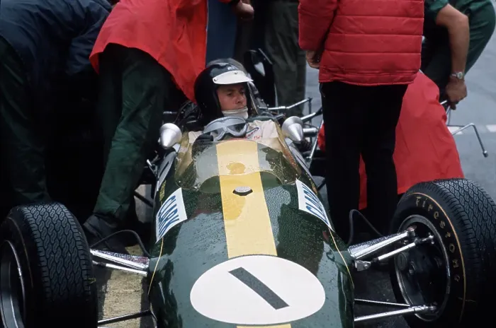 Framed Print : Jim Clark Print, Brands Hatch British Grand Prix 1966