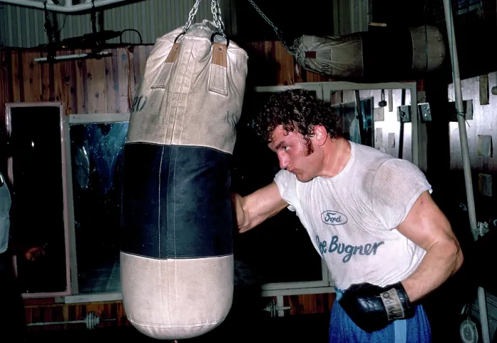 Framed Print : Joe Bugner Training Print 1971 Framed Print : Joe Bugner Training Print 1971