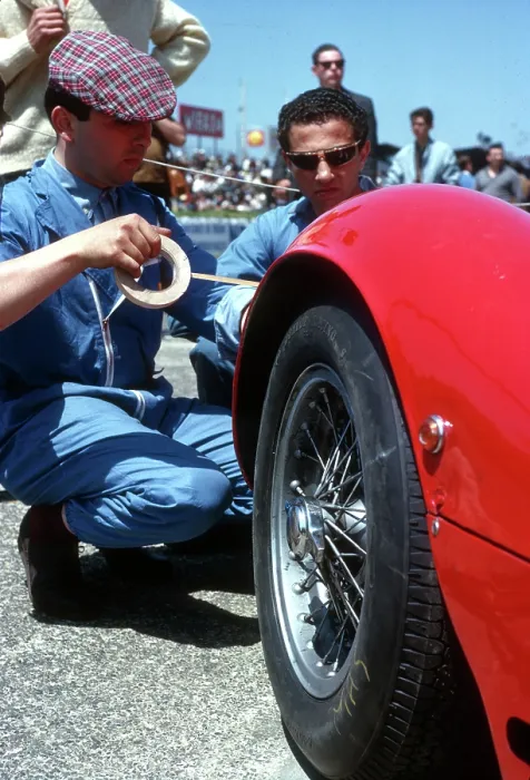 Framed Print : Le Mans 1963 Print: Ferrari mechanics in the pits Framed Print : Le Mans 1963 Print: Ferrari mechanics in the pits