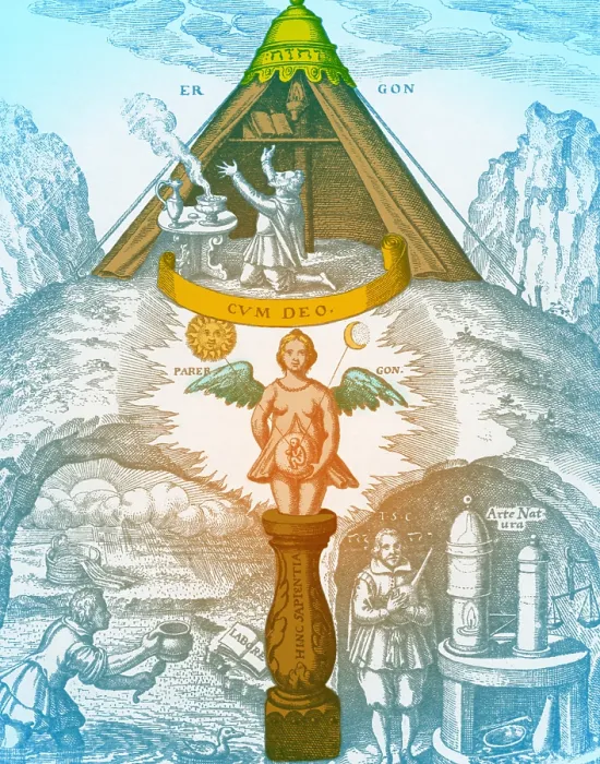 Framed Print : Alchemy Print: A Man in Creation