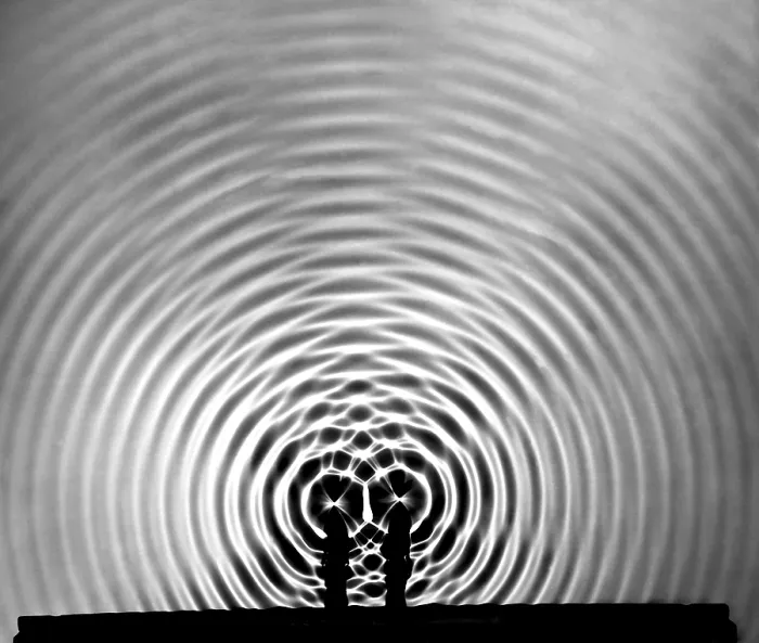 Framed Print : Circular Interference Wave Pattern Print Framed Print : Circular Interference Wave Pattern Print